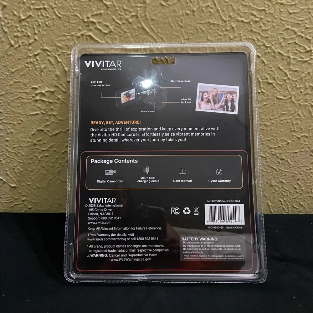 Vivitar Digital Camcorder - 12.1MP Full HD 1080p